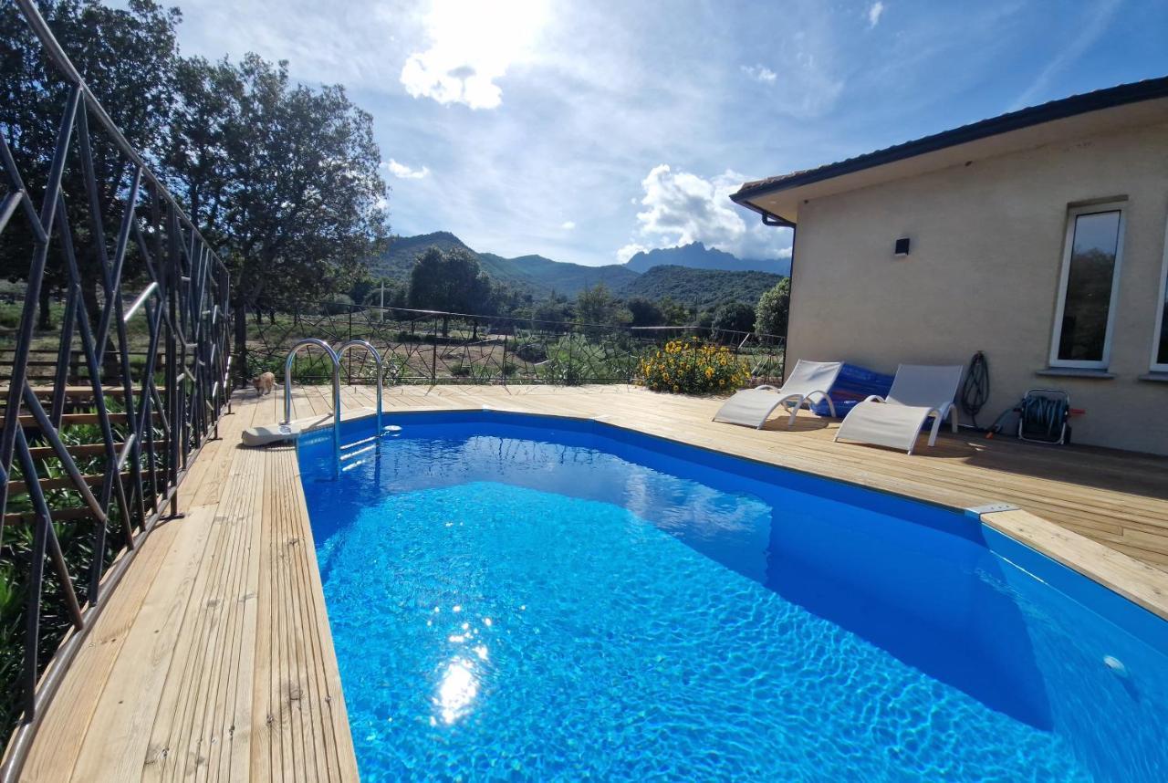 Domaine U Filanciu - Maison Chiara Avec Piscine - Centre Corse Moltifao Luaran gambar